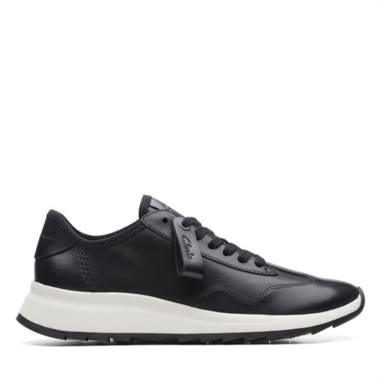 Clarks Cuero Negro Dash Lite Lo Cuero Negro