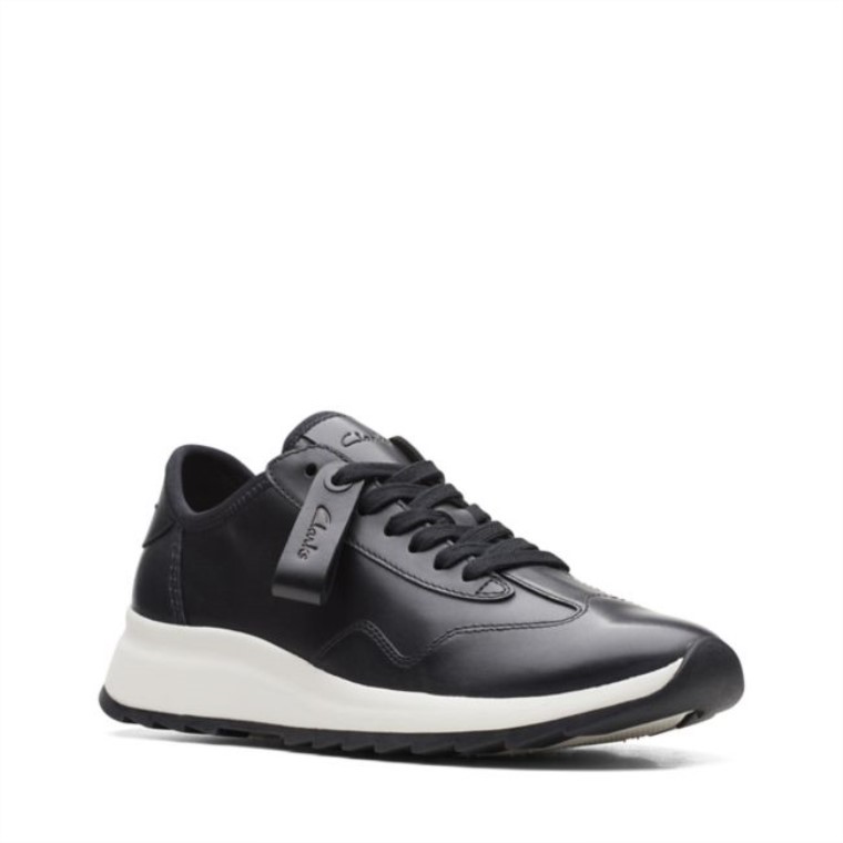 Clarks Cuero Negro Dash Lite Lo Cuero Negro