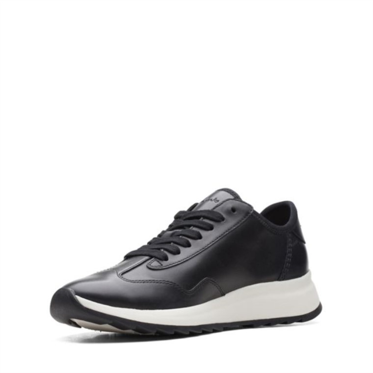 Clarks Cuero Negro Dash Lite Lo Cuero Negro