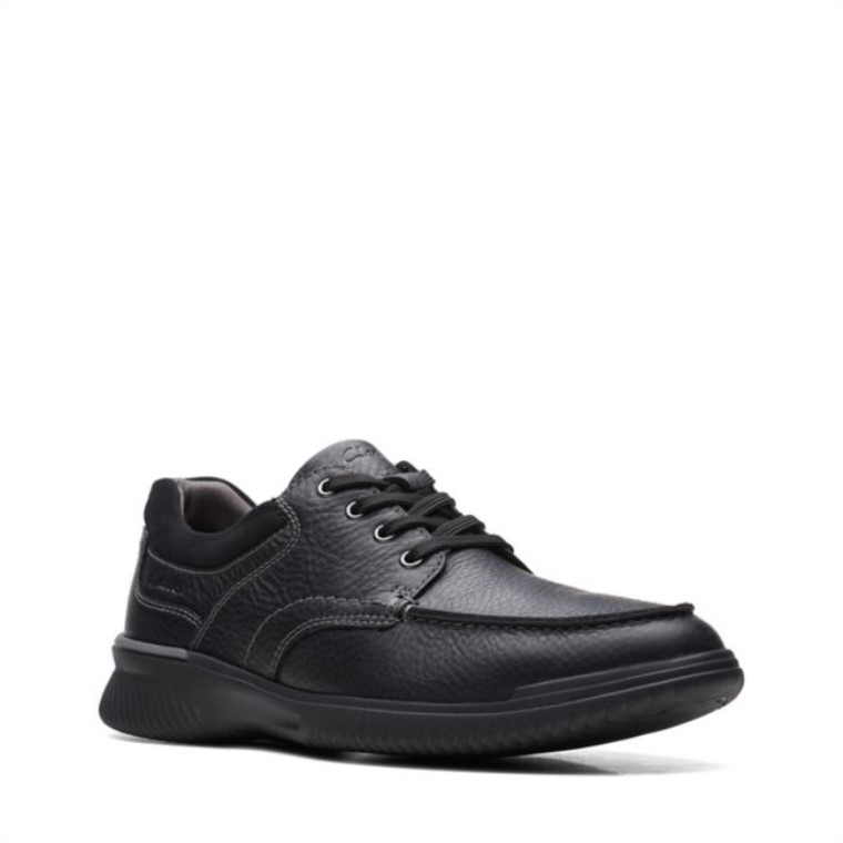 Cuero Negro Clarks Borde Donaway Cuero Negro
