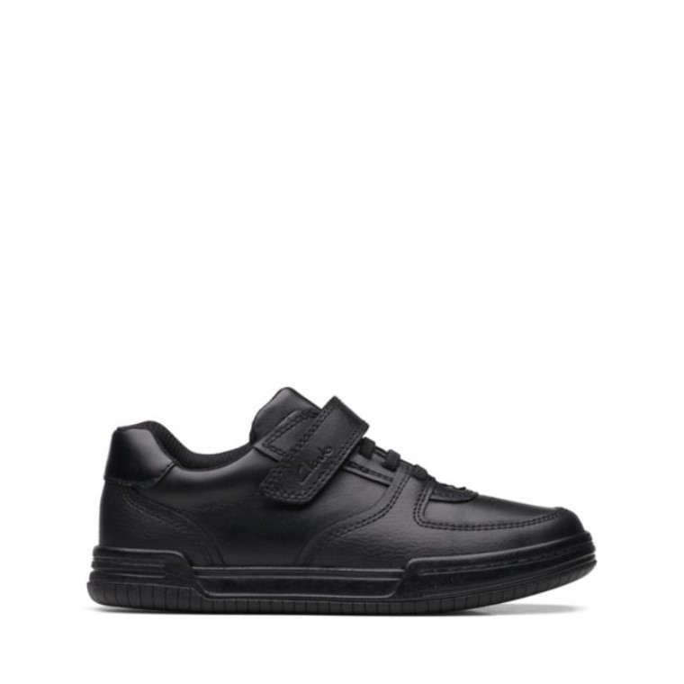 Clarks Cuero Negro Leonado Lay Kid Cuero Negro