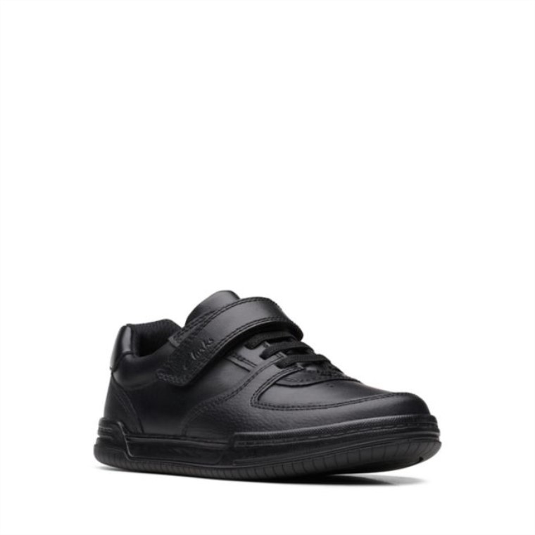 Clarks Cuero Negro Leonado Lay Kid Cuero Negro