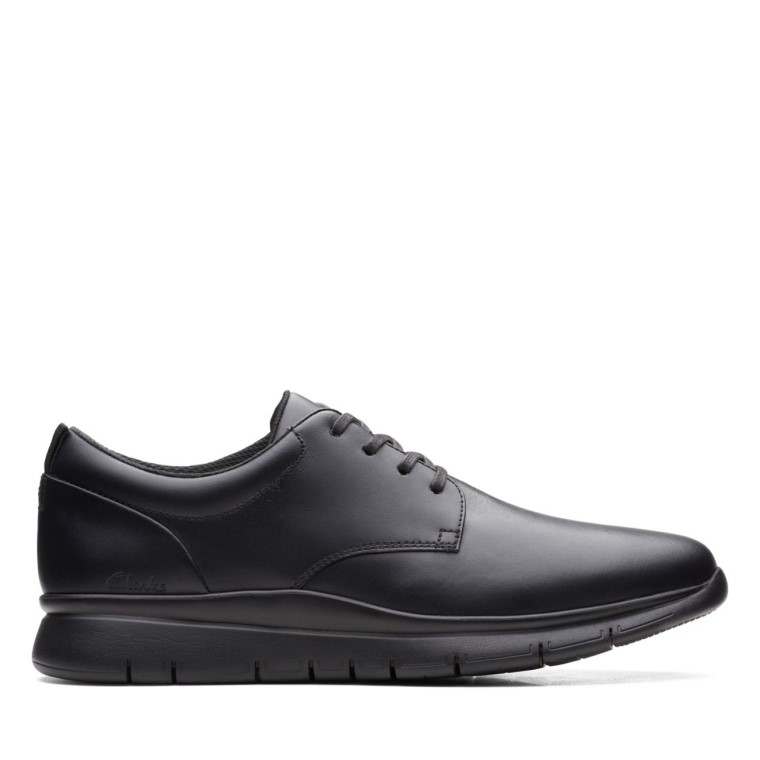 Clarks Cuero Negro Lt Corbata Cuero Negro