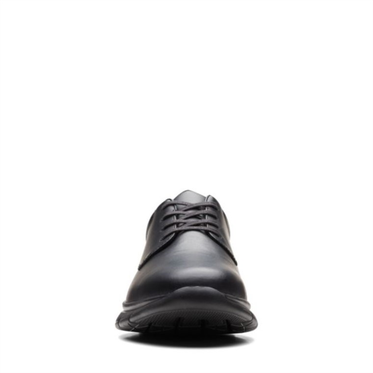 Clarks Cuero Negro Lt Corbata Cuero Negro