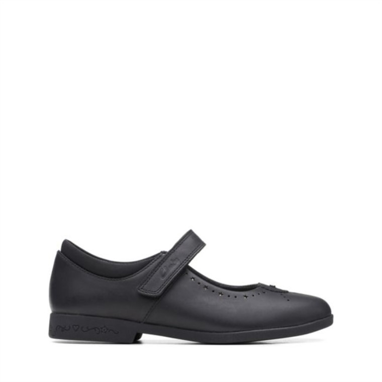 Clarks Cuero Negro Magic Step Bar Cuero Negro Antiguo