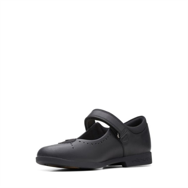 Clarks Cuero Negro Magic Step Bar Cuero Negro Antiguo