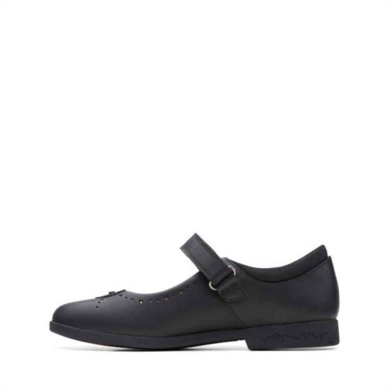 Clarks Cuero Negro Magic Step Bar Cuero Negro Antiguo