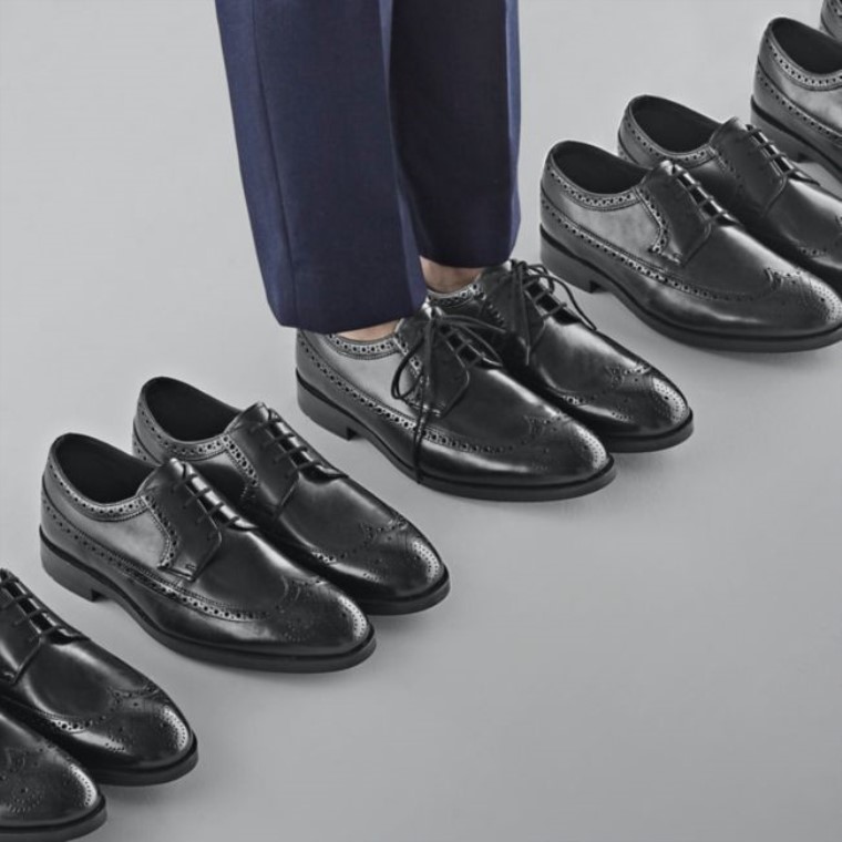Clarks Cuero Negro Oliver Wing Cuero Negro