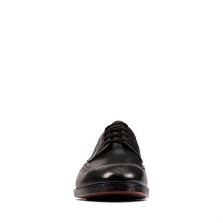 Clarks Cuero Negro Oliver Wing Cuero Negro