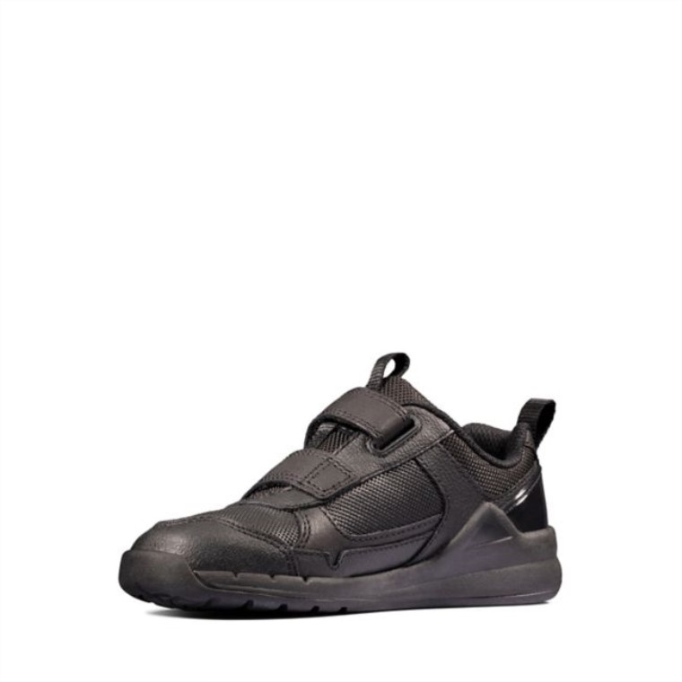 Clarks Cuero Negro Orbit Sprint Niño Cuero Negro