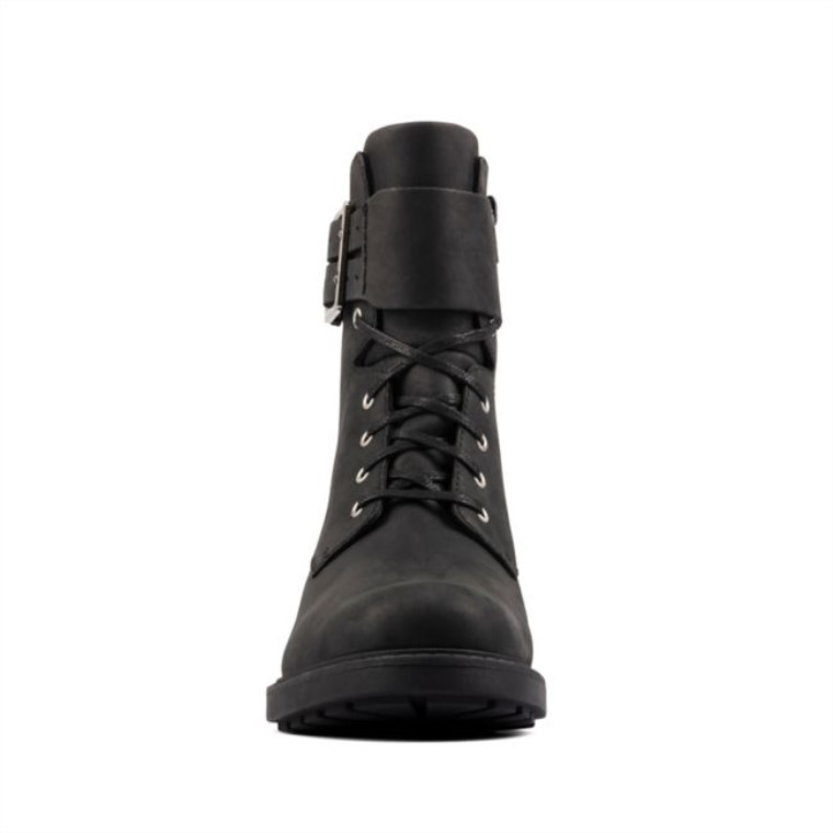 Clarks Cuero Negro Orinoco 2 Cordones Cuero Negro