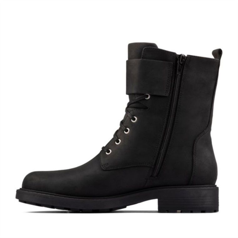 Clarks Cuero Negro Orinoco 2 Cordones Cuero Negro