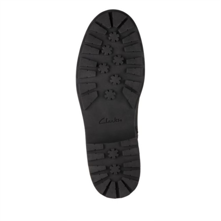 Clarks Cuero Negro Orinoco 2 Cordones Cuero Negro