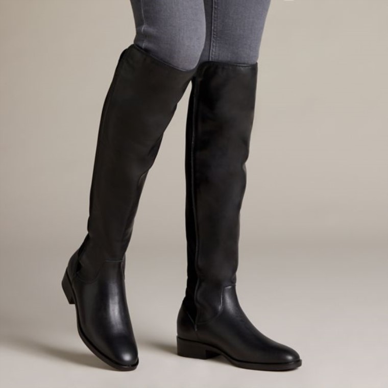 Clarks Cuero Negro Puro Caddy Cuero Negro