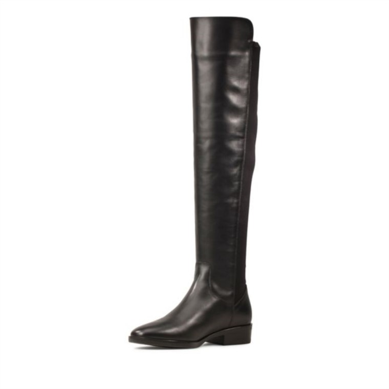 Clarks Cuero Negro Puro Caddy Cuero Negro