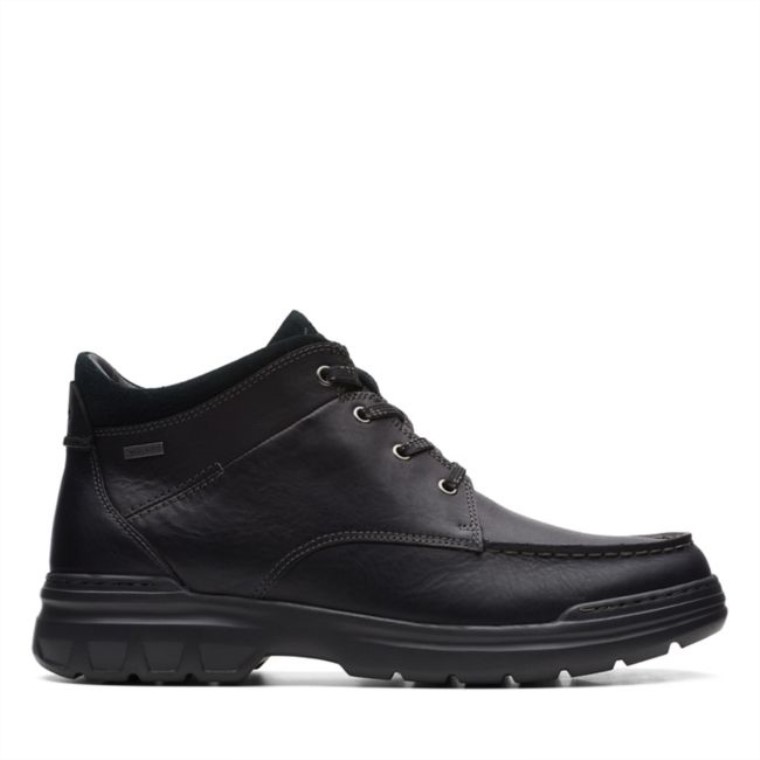 Clarks Cuero Negro Rockie 2 Hola Gore-tex Cuero Negro