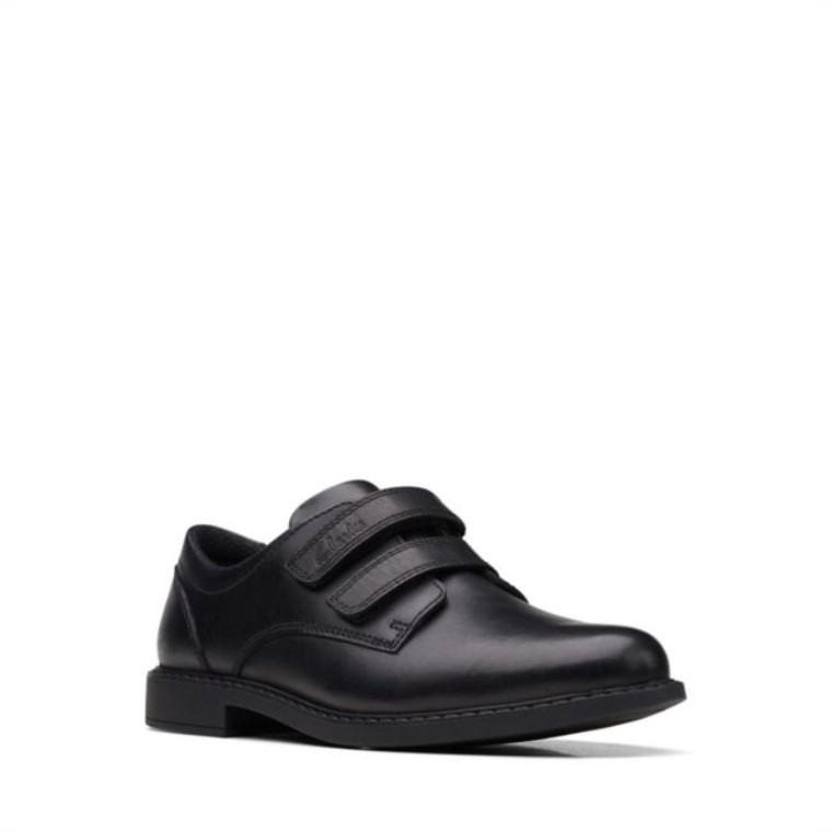 Clarks Cuero Negro Scala Pace Viejo Cuero Negro