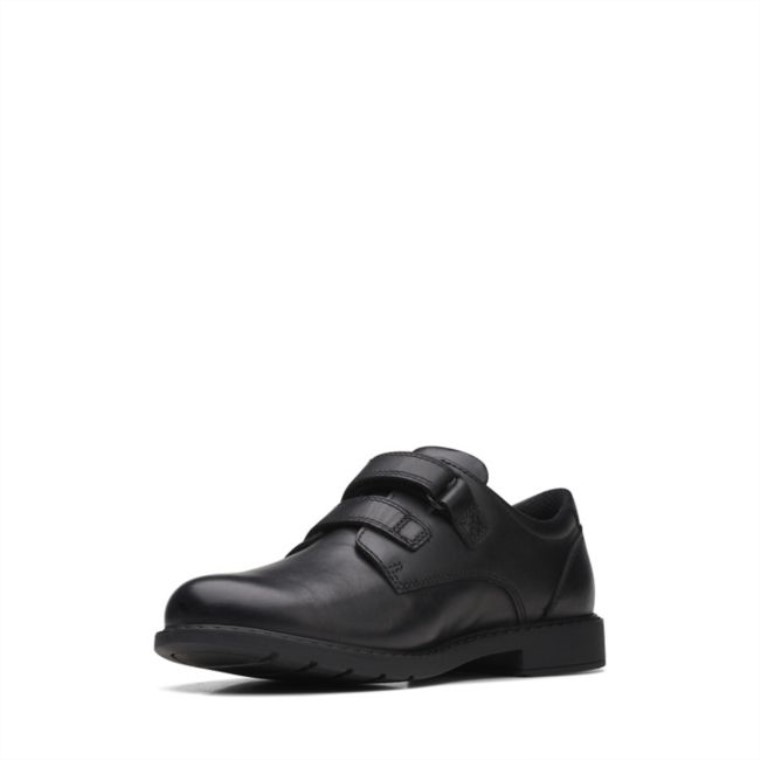 Clarks Cuero Negro Scala Pace Viejo Cuero Negro