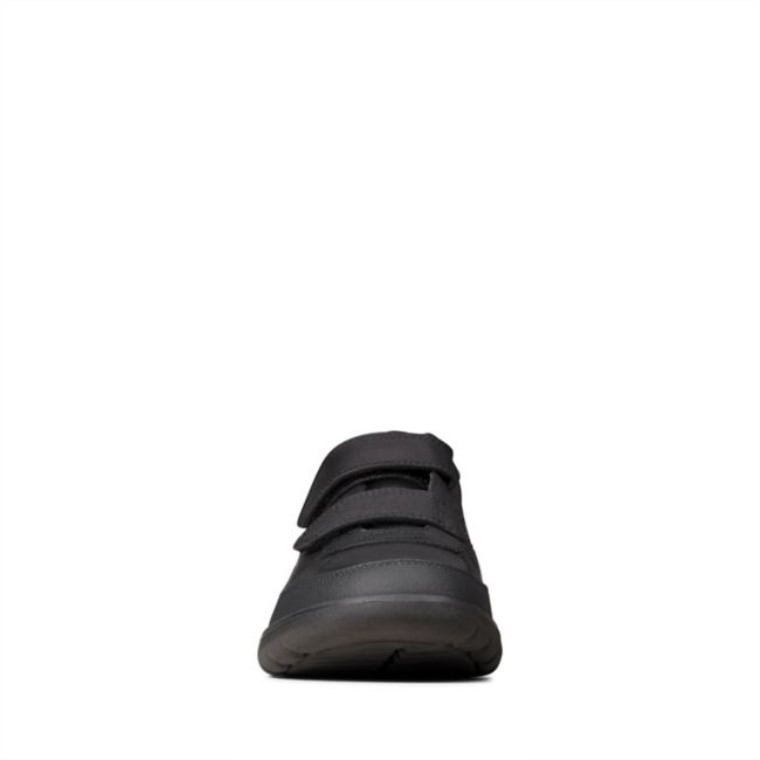 Clarks Cuero Negro Scape Flare Juvenil Cuero Negro
