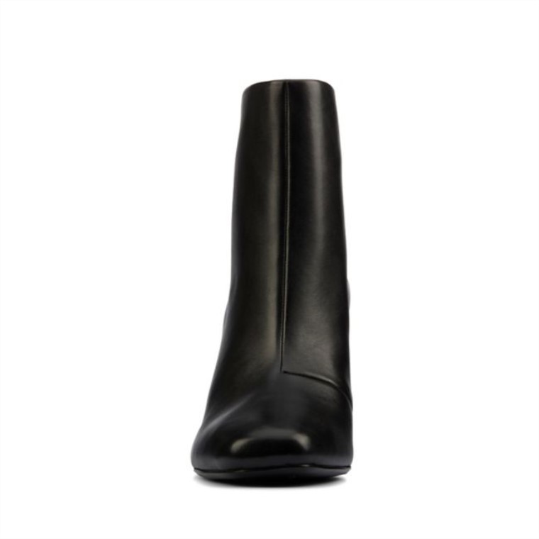 Cuero Negro Clarks Sheer85 Cremallera Cuero Negro