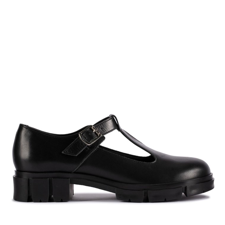 Clarks Cuero Negro Barra Teala Cuero Negro