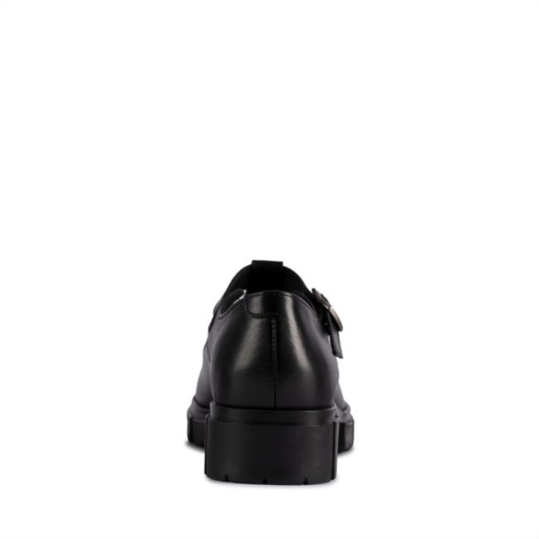 Clarks Cuero Negro Barra Teala Cuero Negro