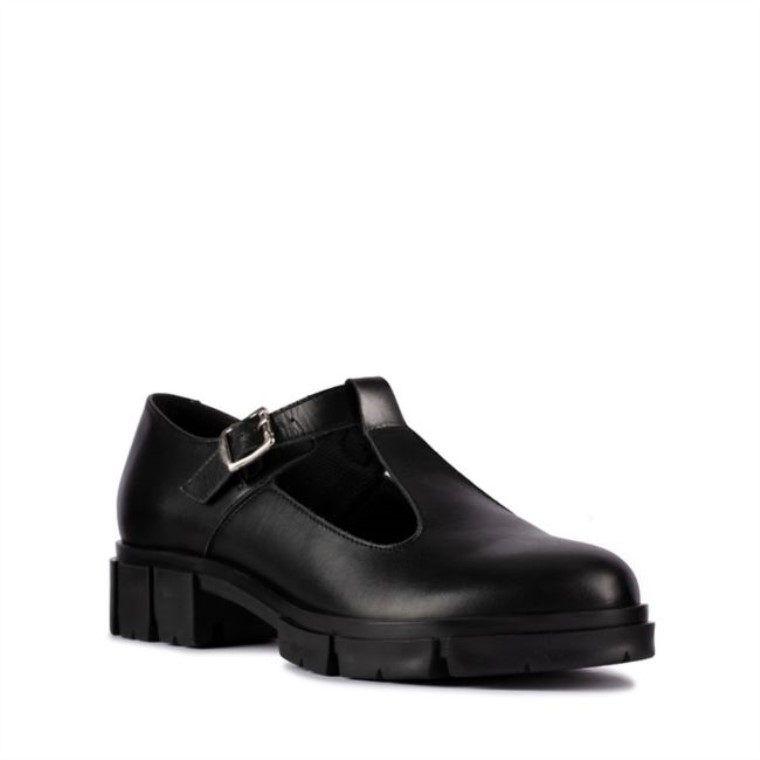 Clarks Cuero Negro Barra Teala Cuero Negro