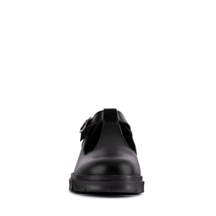 Clarks Cuero Negro Barra Teala Cuero Negro