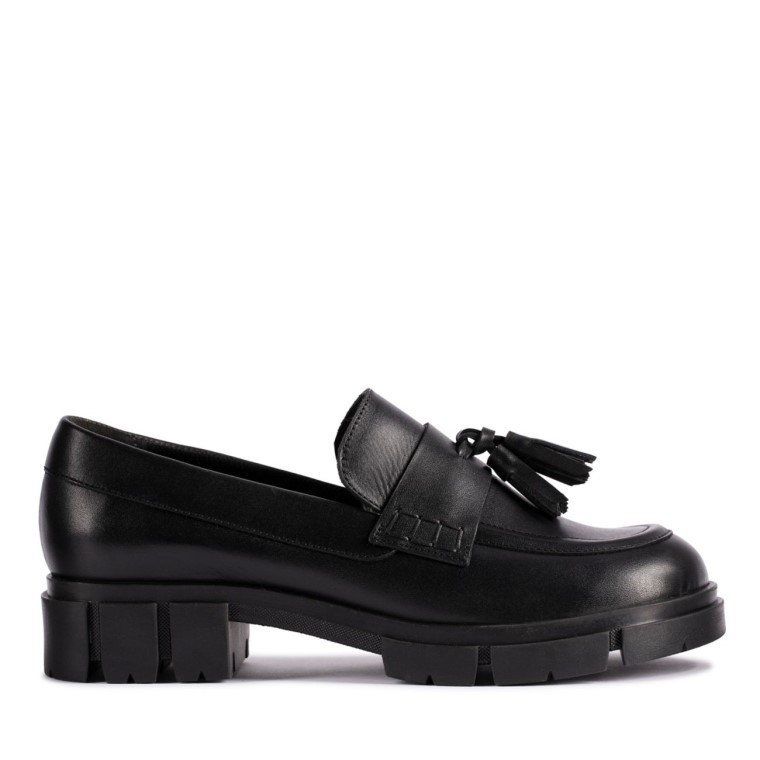 Mocasines Clarks De Cuero Negro Teala Cuero Negro