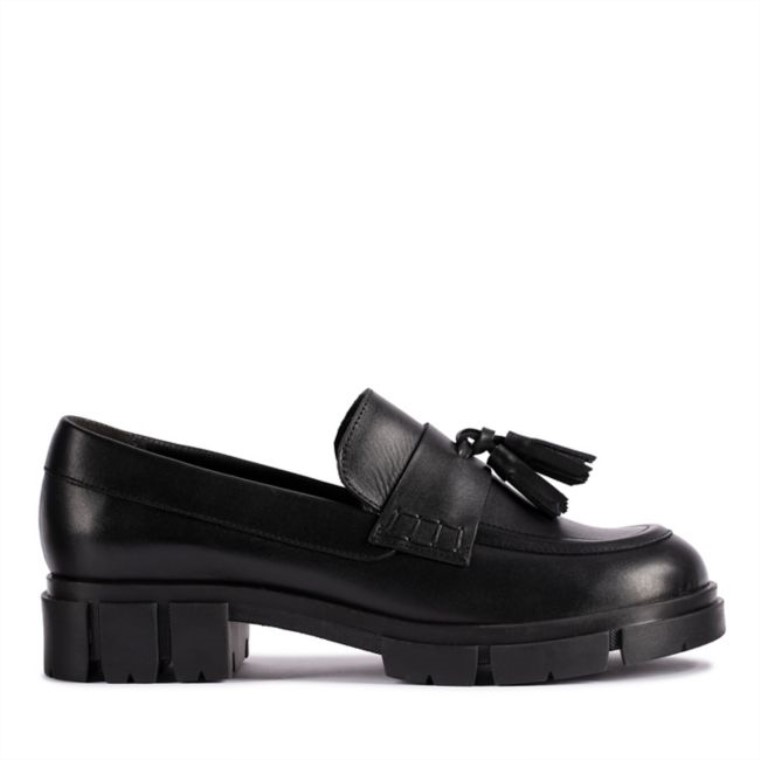 Mocasines Clarks De Cuero Negro Teala Cuero Negro