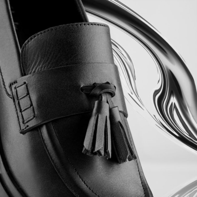Mocasines Clarks De Cuero Negro Teala Cuero Negro
