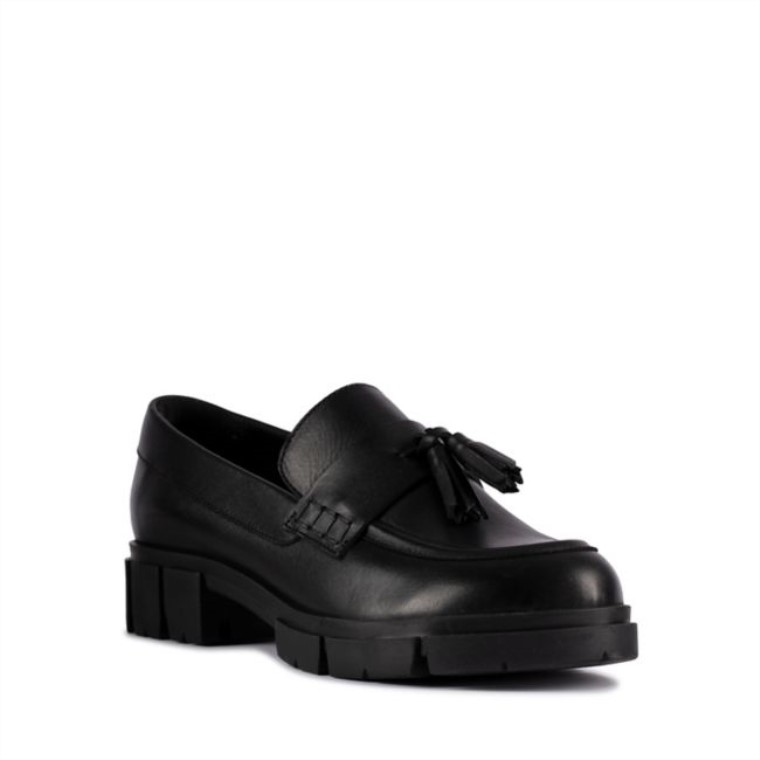 Mocasines Clarks De Cuero Negro Teala Cuero Negro