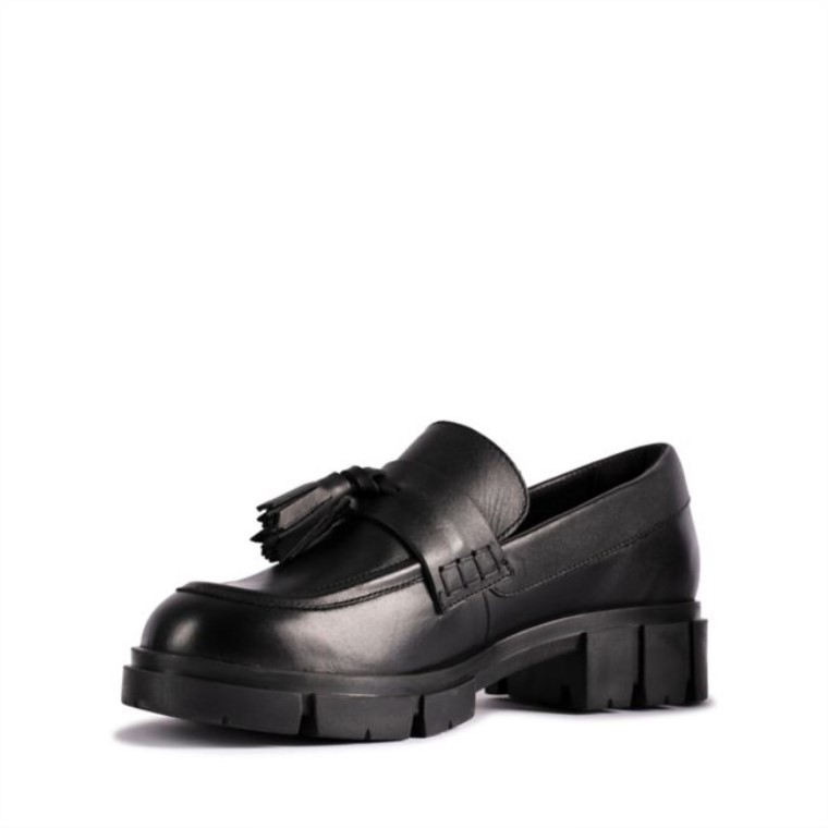 Mocasines Clarks De Cuero Negro Teala Cuero Negro