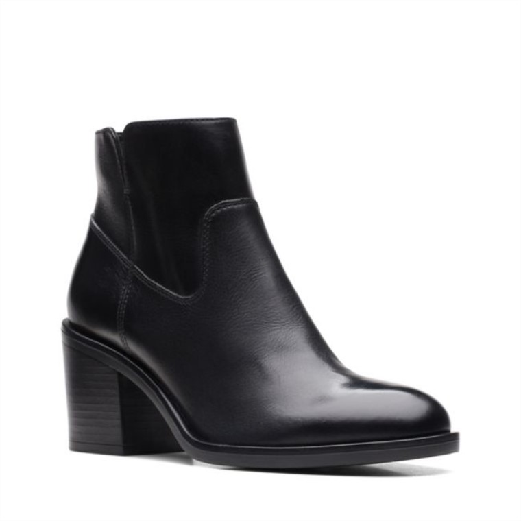 Clarks Cuero Negro Valvestino Lo Cuero Negro