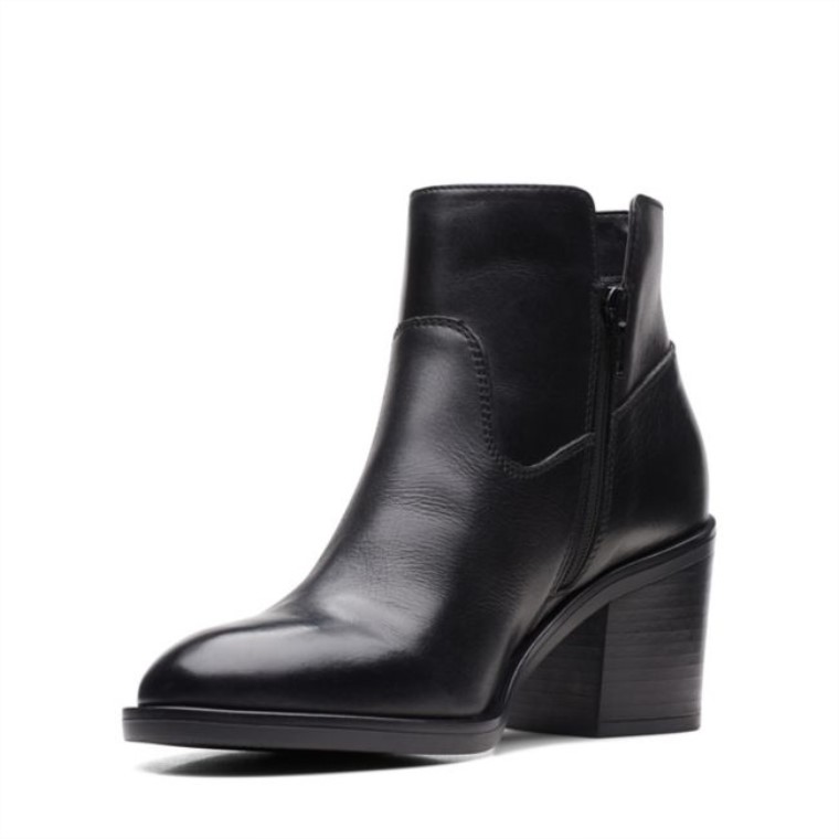 Clarks Cuero Negro Valvestino Lo Cuero Negro