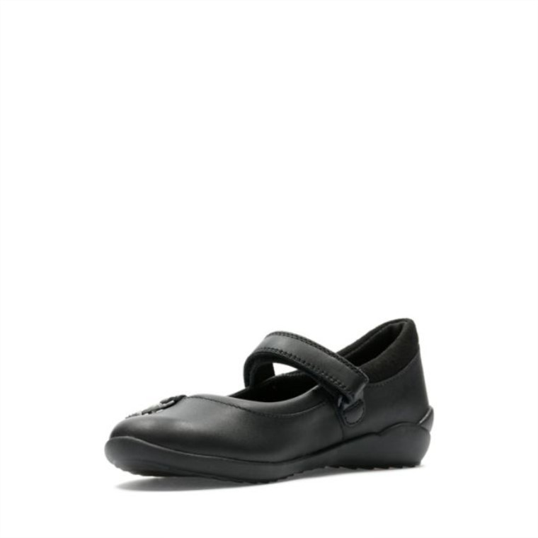 Clarks Cuero Negro Vibrante Trail Niño Cuero Negro