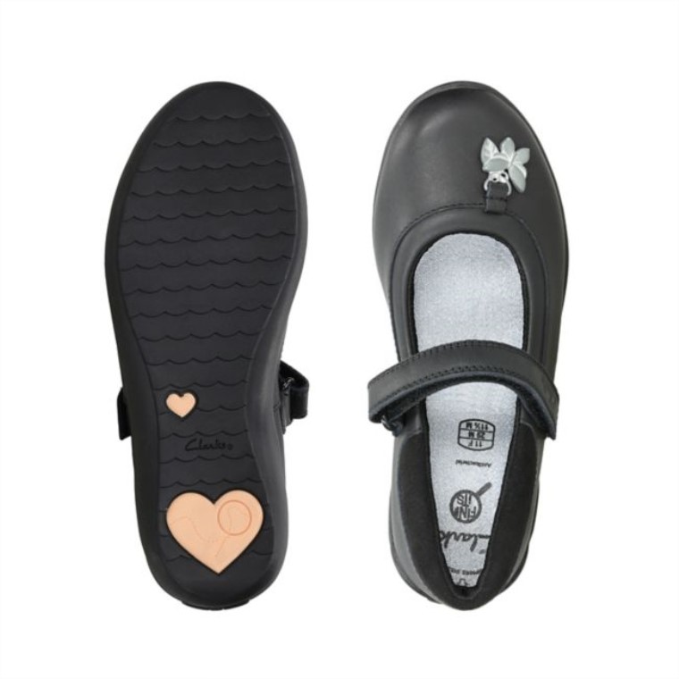 Clarks Cuero Negro Vibrante Trail Niño Cuero Negro