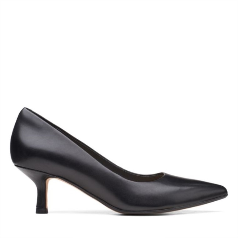 Clarks Cuero Negro Violeta 55 Rae Cuero Negro
