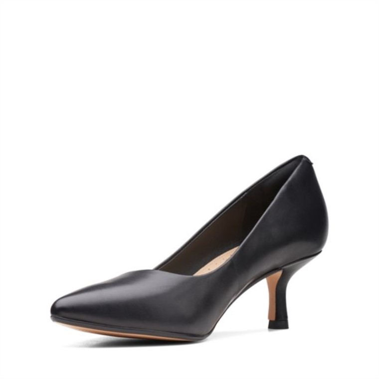 Clarks Cuero Negro Violeta 55 Rae Cuero Negro