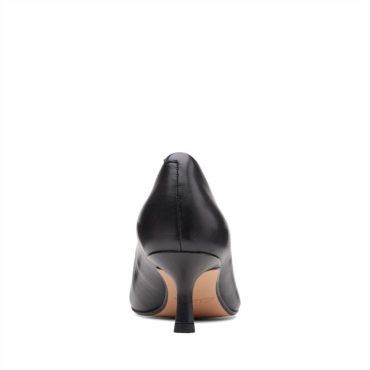 Clarks Cuero Negro Violeta 55 Rae Cuero Negro