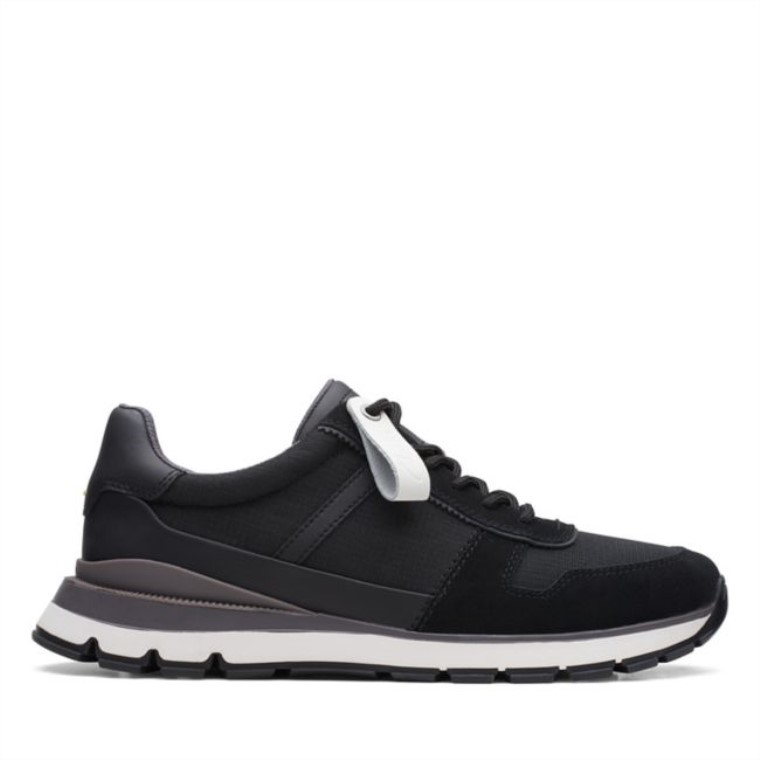 Clarks Movimiento Negro Carrera Lite Negro