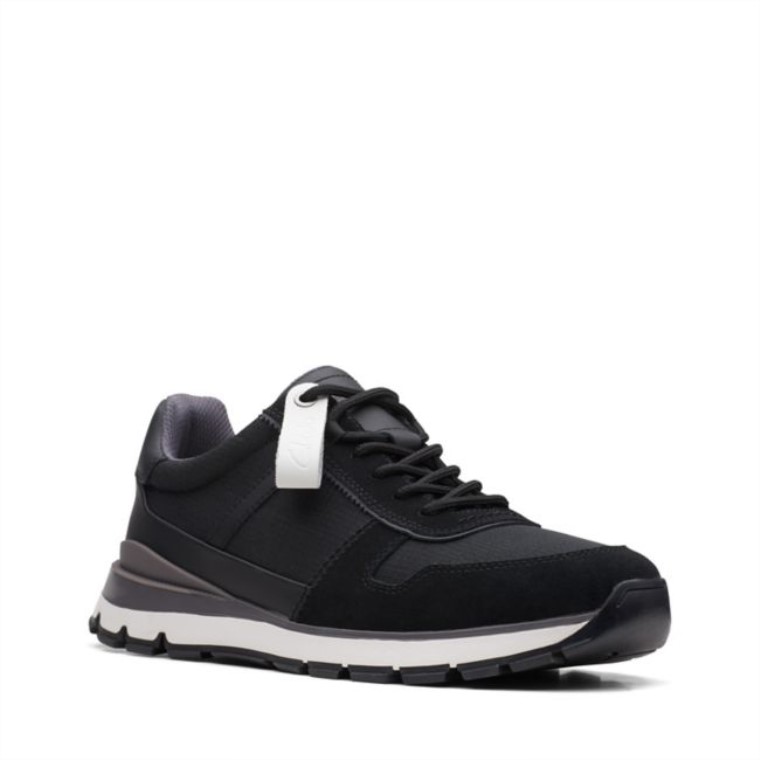 Clarks Movimiento Negro Carrera Lite Negro