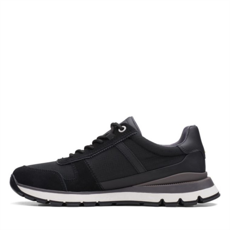 Clarks Movimiento Negro Carrera Lite Negro