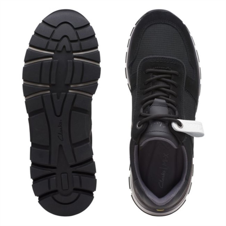 Clarks Movimiento Negro Carrera Lite Negro