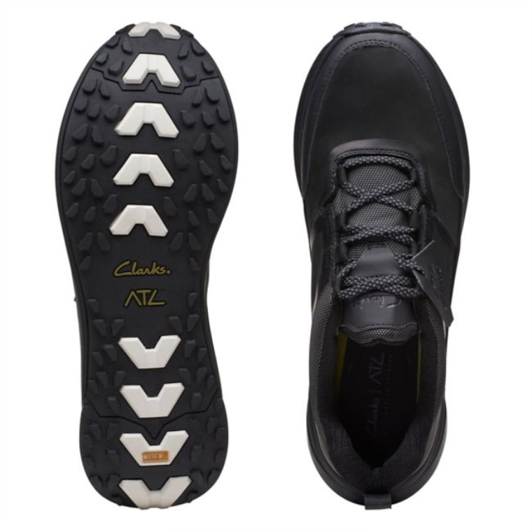 Clarks Nubuck Negro Atl Trail Lace Impermeable Nubuck Negro