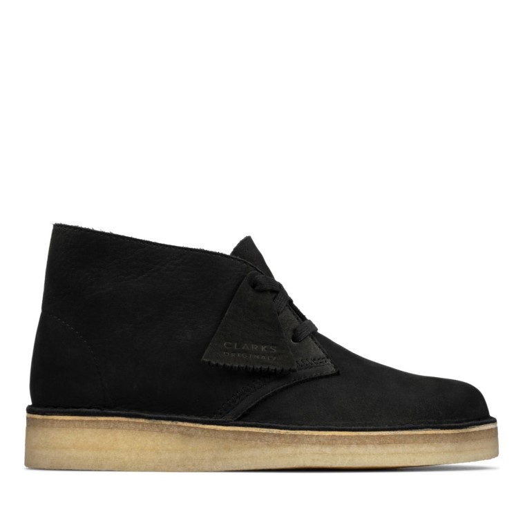 Nubuck Negro Clarks Desierto Carbón Nubuck Negro