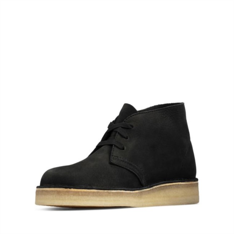 Nubuck Negro Clarks Desierto Carbón Nubuck Negro