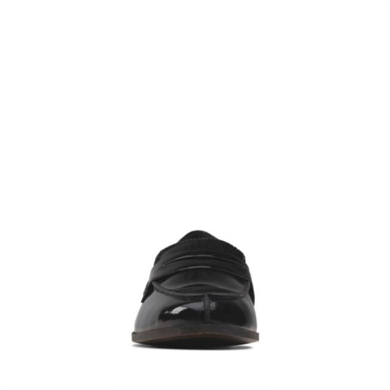 Mocasines Clarks Charol Negro Hamble Charol Negro