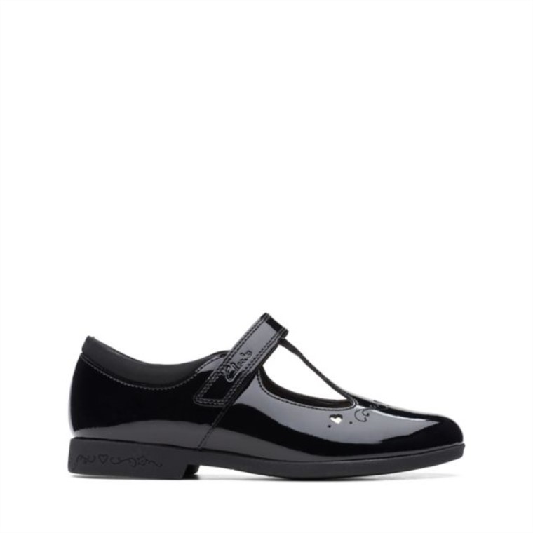 Clarks Charol Negro Paso Mágico Lo Viejo Charol Negro