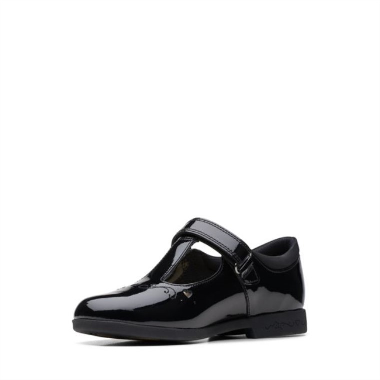 Clarks Charol Negro Paso Mágico Lo Viejo Charol Negro